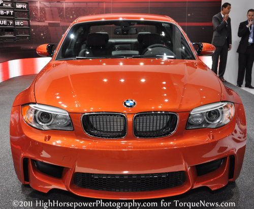 The front end of the 2011 BMW 1-Series M Coupe | Torque News